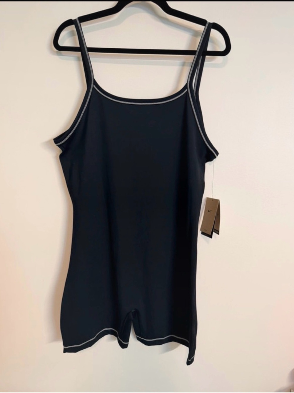 Nike Black Sleeveless Athletic Jumpsuit Romper